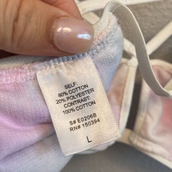 Strappy tie dye bralette- Size Large - Picture 7 of 7